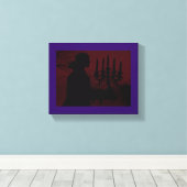 Wandelen door het dorp ~ gewikkeld doek .75 canvas afdruk (Insitu (Houten vloer))