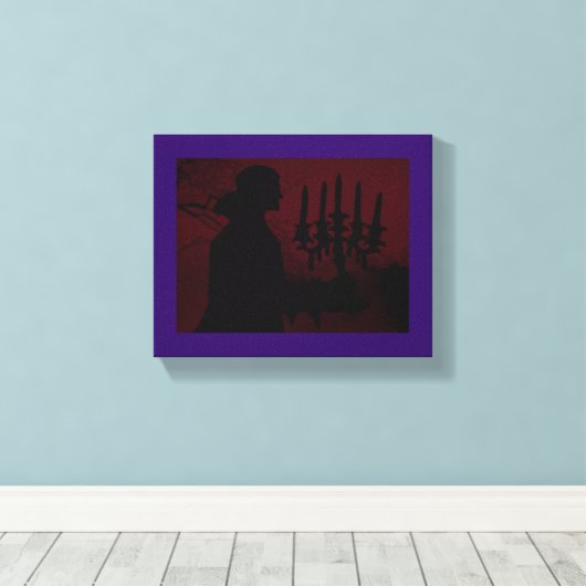 Wandelen door het dorp ~ gewikkeld doek .75 canvas afdruk (Insitu (Houten vloer))