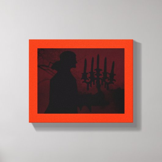 Wandelen door het dorp ~ gewikkeld doek .75 canvas afdruk (Voorkant)