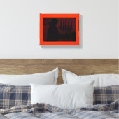Wandelen door het dorp ~ gewikkeld doek .75 canvas afdruk (Insitu (Slaapkamer))