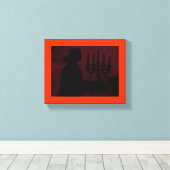 Wandelen door het dorp ~ gewikkeld doek .75 canvas afdruk (Insitu (Houten vloer))