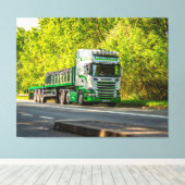 Wandelen door het hart van Herefordshire Canvas Afdruk (Insitu (Houten vloer))