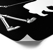 Wandelen Een Newfoundlander Hond Halloween Outfit Poster (Hoek)