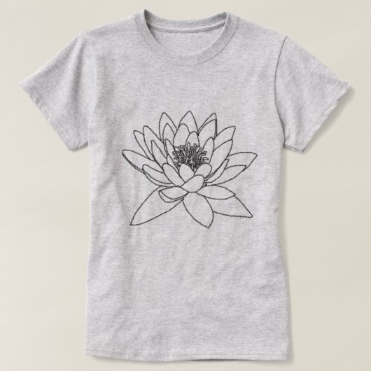 Wandelen Elkaar Home Ram Dass Waterlily T-shirt (Design voorkant)