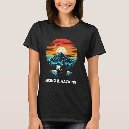 Wandelen en Hacken - Coder Outdoor T-shirt (Voorkant)