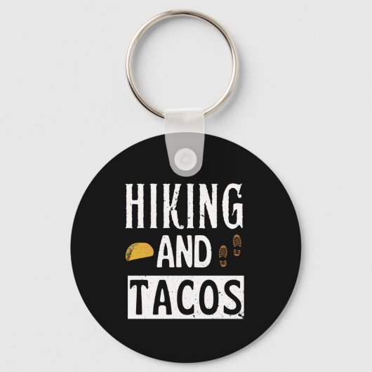Wandelen En Tacos Grappige Tacos Sleutelhanger (Voorkant)