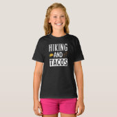 Wandelen en taco's Grappige taco's T-shirt (Voorkant volledig)