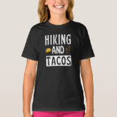 Wandelen en taco's Grappige taco's T-shirt (Voorkant)