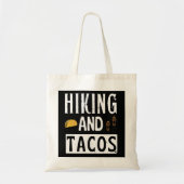 Wandelen en taco's Grappige taco's Tote Bag (Voorkant)