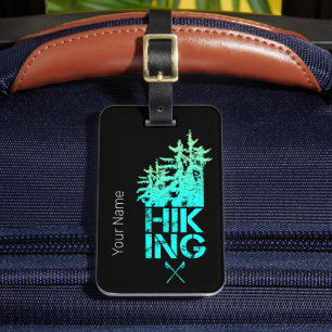 Wandelen en Trekking Outdoor Bos Design Bagagelabel