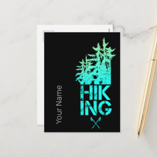Wandelen en Trekking Outdoor Bos Design Feestdagenkaart