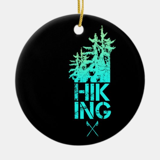 Wandelen en Trekking Outdoor  Bos Design Keramisch Ornament (Voorkant)