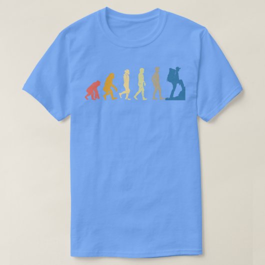 Wandelen Evolutie 2 T-shirt (Design voorkant)