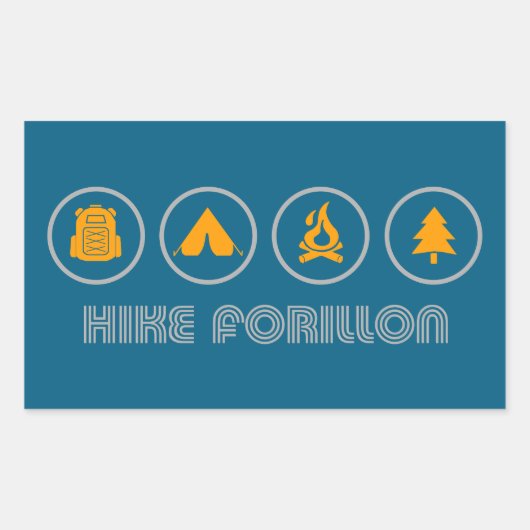 Wandelen Forillon National Park Rechthoekige Sticker (Voorkant)
