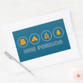 Wandelen Forillon National Park Rechthoekige Sticker (Envelop)