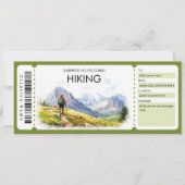 Wandelen Gift Ticket, Wandeltocht Kaart (Voorkant)