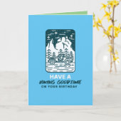 Wandelen Goodtime Verjaardag Kaart (Gele Bloem)