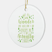 Wandelen Grappige Spreuk Keramisch Ornament (Links)