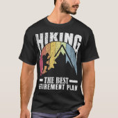 Wandelen: het beste pensioenplan t-shirt (Voorkant)