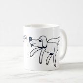Wandelen, hondje. koffiemok (Voorkant rechts)