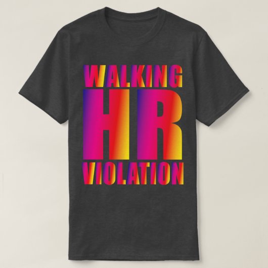 Wandelen HR overtreding 2 T-shirt (Design voorkant)