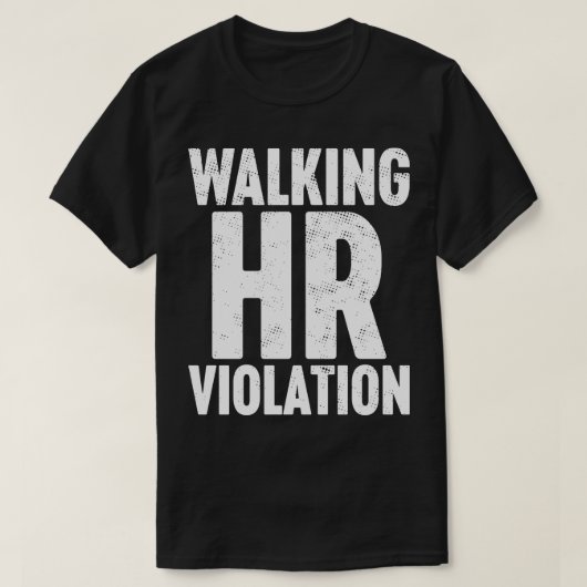 Wandelen HR Overtreding Wit T-shirt (Design voorkant)
