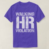 Wandelen HR Overtreding  Wit Tekst T-shirt (Design voorkant)