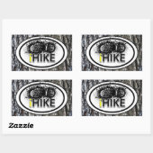Wandelen "iHIKE" Boot Print Label Stickers (Vel)