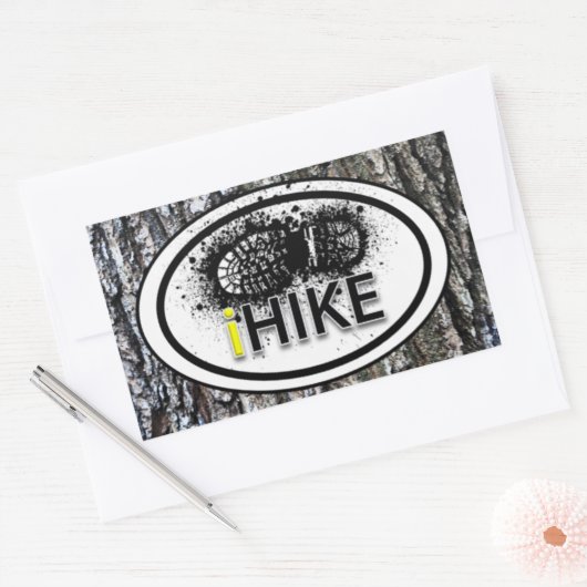 Wandelen "iHIKE" Boot Print Label Stickers (Envelop)