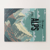 Wandelen in de Alpen Legpuzzel (Horizontaal)