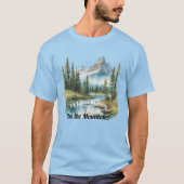 Wandelen in de Bergen T-Shirt (Voorkant)