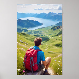 Wandelen in de buitenlucht Ontsnappen Dicovery Mou Poster