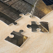 Wandelen in de regen legpuzzel (Zijkant)