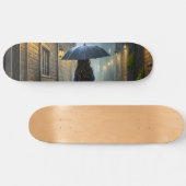 Wandelen in de regen persoonlijk skateboard (Horizontaal)