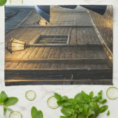 Wandelen in de regen theedoek (Gevouwen)