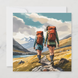 Wandelen in de Schotse Hooglanden Feestdagenkaart