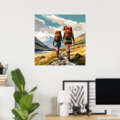 Wandelen in de Schotse Hooglanden Print (Thuiskantoor)