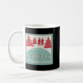 Wandelen in een winter wonderland koffiemok (Links)