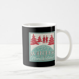 Wandelen in een winter wonderland koffiemok