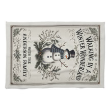 Wandelen in een Winter Wonderland Snowman