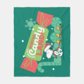 Wandelen in een winterse Snoep! Fleece Deken (Voorkant)