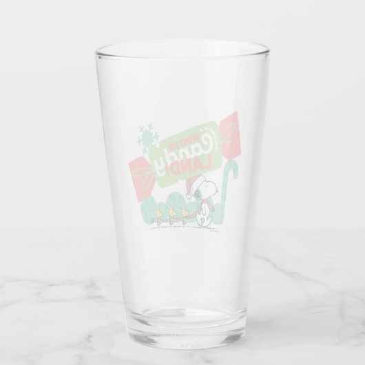 Wandelen in een winterse Snoep! Glas (Achterkant)