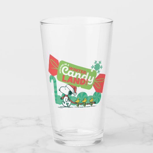 Wandelen in een winterse Snoep! Glas (Voorkant)