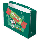 Wandelen in een winterse Snoep! Groot Cadeauzakje (Achterkant Gekanteld)