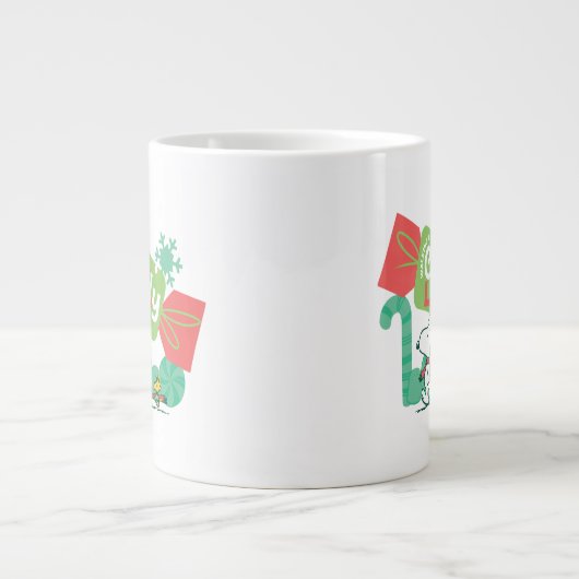 Wandelen in een winterse Snoep! Grote Koffiekop (Voorkant)