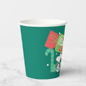 Wandelen in een winterse Snoep! Papieren Bekers (Voorkant)