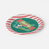 Wandelen in een winterse Snoep! Papieren Bordje (Gekanteld)