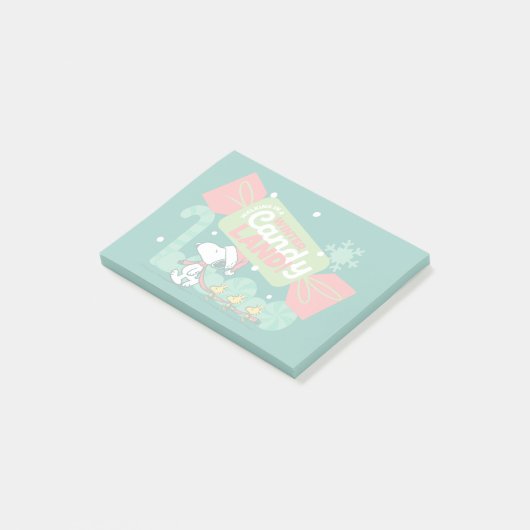 Wandelen in een winterse Snoep! Post-it® Notes (Schuin)