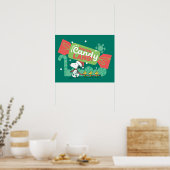 Wandelen in een winterse Snoep! Poster (Keuken)