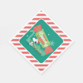 Wandelen in een winterse Snoep! Servet (Hoek)